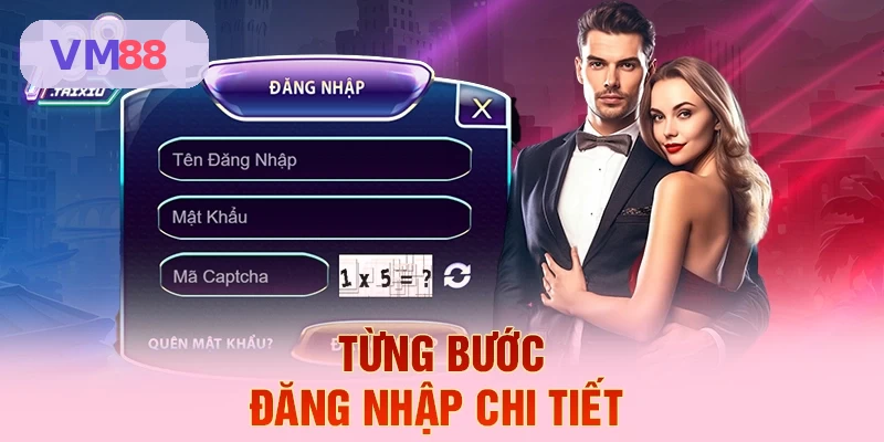 Các bước đăng nhập VM88 chi tiết
